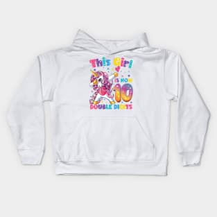 It's My 10th Birthday Shirt This Girl Is Now 10 Years Old Kids Hoodie